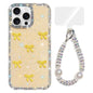 Sparkling IMD Colorful Bow Phone Case with Bracelet, For iPhone 16 Pro Max, For iPhone 16 Pro