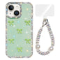 Sparkling IMD Colorful Bow Phone Case with Bracelet, For iPhone 15, For iPhone 14