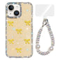 Sparkling IMD Colorful Bow Phone Case with Bracelet, For iPhone 13