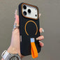 Skin-feel Magnetic TPU Phone Case with Silicone Strap, For iPhone 17 Pro Max, For iPhone 17 Pro, For iPhone 17, For iPhone Air