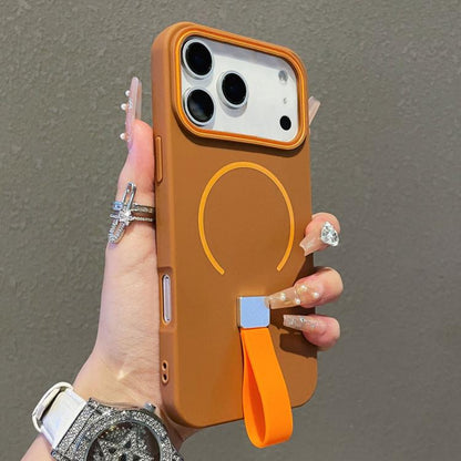 Skin-feel Magnetic TPU Phone Case with Silicone Strap, For iPhone 17 Pro Max, For iPhone 17 Pro, For iPhone 17, For iPhone Air