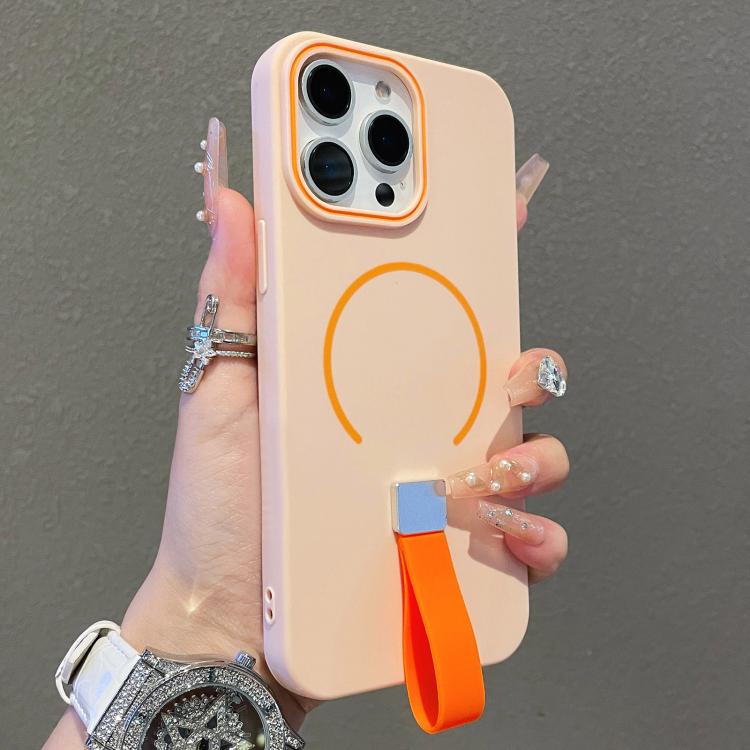 Skin-feel Magnetic TPU Phone Case with Silicone Strap, For iPhone 13 Pro Max, For iPhone 13 Pro, For iPhone 13, For iPhone 12 / 12 Pro