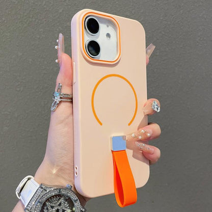 Skin-feel Magnetic TPU Phone Case with Silicone Strap, For iPhone 12 Pro Max, For iPhone 11 Pro Max, For iPhone 11, For iPhone 11 Pro
