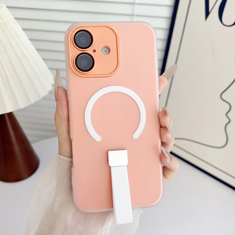 Eagle Eye Dual-layer Jelly Magnetic Phone Case with Silicone Strap & Lens Film, For iPhone 16 Plus, For iPhone 16, For iPhone 15 Pro Max