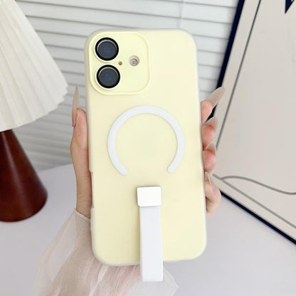 Eagle Eye Dual-layer Jelly Magnetic Phone Case with Silicone Strap & Lens Film, For iPhone 16 Plus, For iPhone 16, For iPhone 15 Pro Max