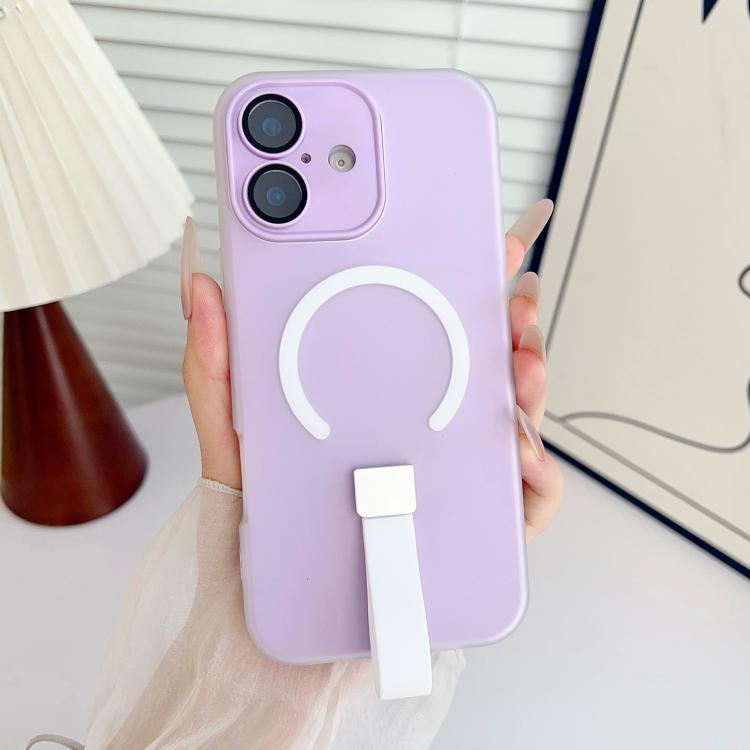 Eagle Eye Dual-layer Jelly Magnetic Phone Case with Silicone Strap & Lens Film, For iPhone 16 Plus, For iPhone 16, For iPhone 15 Pro Max