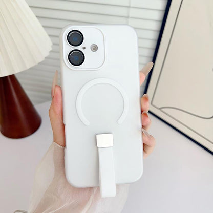 Eagle Eye Dual-layer Jelly Magnetic Phone Case with Silicone Strap & Lens Film, For iPhone 16 Plus, For iPhone 16, For iPhone 15 Pro Max