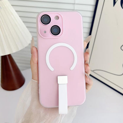 Eagle Eye Dual-layer Jelly Magnetic Phone Case with Silicone Strap & Lens Film, For iPhone 14 Plus, For iPhone 14, For iPhone 14 Pro