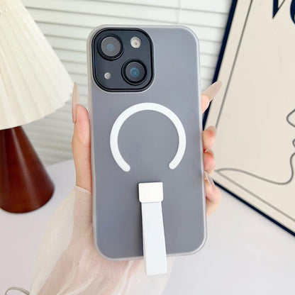 Eagle Eye Dual-layer Jelly Magnetic Phone Case with Silicone Strap & Lens Film, For iPhone 14 Plus, For iPhone 14, For iPhone 14 Pro