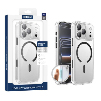 XDcase Frosted Transparent Magnetic Shockproof Phone Case, For iPhone 17 Pro Max, For iPhone 17 Pro, For iPhone 17