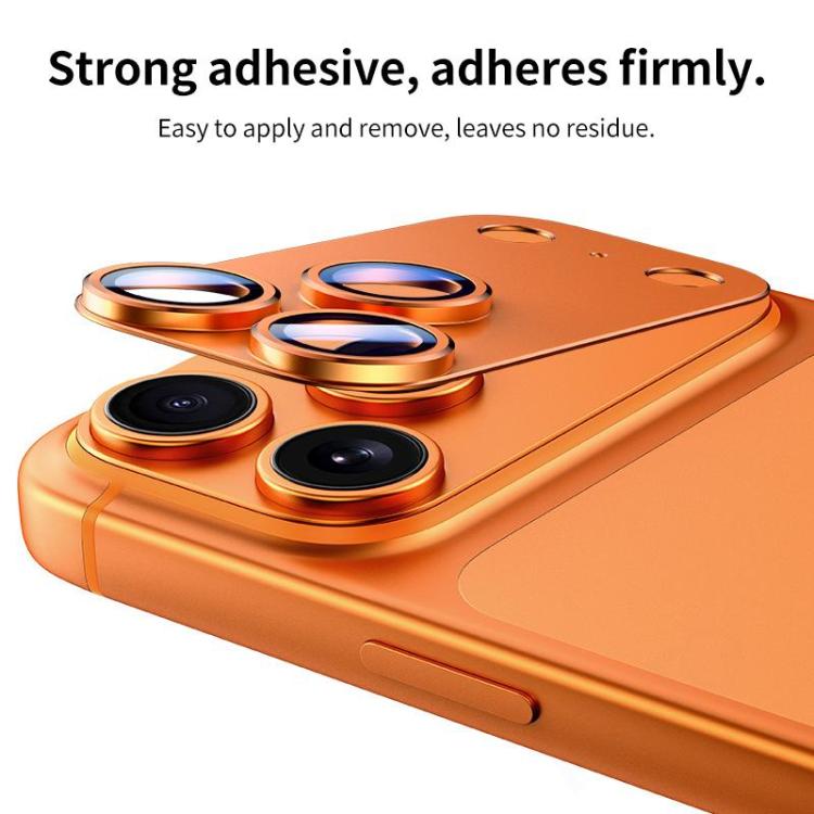 XDcase 5pcs Armor Full-Coverage Frosted Metal Camera Lens Ring Film, For iPhone 17