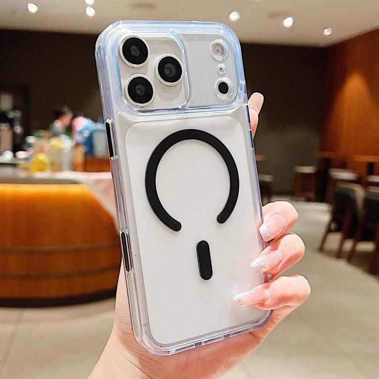 Frosted PC Hybrid TPU Magnetic Phone Case with AI Sensing Key, For iPhone 17 Pro Max, For iPhone 17 Pro, For iPhone 17, For iPhone Air, For iPhone 16 Pro Max, For iPhone 16 Pro