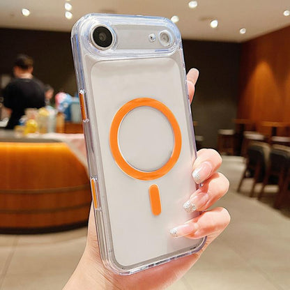 Frosted PC Hybrid TPU Magnetic Phone Case with AI Sensing Key, For iPhone 17 Pro Max, For iPhone 17 Pro, For iPhone 17, For iPhone Air, For iPhone 16 Pro Max, For iPhone 16 Pro