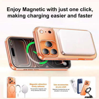 Frosted PC Hybrid TPU Magnetic Phone Case with AI Sensing Key, For iPhone 17 Pro Max, For iPhone 17 Pro, For iPhone 17, For iPhone Air, For iPhone 16 Pro Max, For iPhone 16 Pro