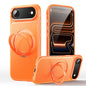 Leather Texture 360 Degrees Rotating Magnetic Holder Phone Case, For iPhone 17 Pro Max, For iPhone 17 Pro, For iPhone 17, For iPhone Air, For iPhone 16 Pro Max, For iPhone 16 Pro, For iPhone 16 Plus, For iPhone 16