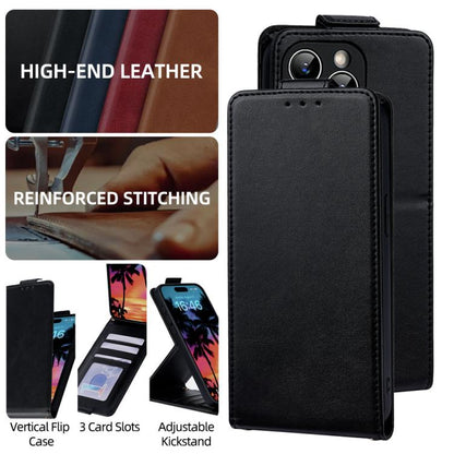 Vertical Flip Cover Solid Color Vegan Leather Phone Case with Crossbody Chain, For iPhone 11 Pro Max, For iPhone 11, For iPhone 11 Pro