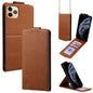 Vertical Flip Cover Solid Color Vegan Leather Phone Case with Crossbody Chain, For iPhone 11 Pro Max, For iPhone 11, For iPhone 11 Pro