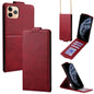Vertical Flip Cover Solid Color Vegan Leather Phone Case with Crossbody Chain, For iPhone 11 Pro Max, For iPhone 11, For iPhone 11 Pro