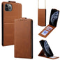 Vertical Flip Cover Solid Color Vegan Leather Phone Case with Crossbody Chain, For iPhone 11 Pro Max, For iPhone 11, For iPhone 11 Pro