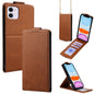 Vertical Flip Cover Solid Color Vegan Leather Phone Case with Crossbody Chain, For iPhone 11 Pro Max, For iPhone 11, For iPhone 11 Pro