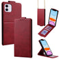 Vertical Flip Cover Solid Color Vegan Leather Phone Case with Crossbody Chain, For iPhone 11 Pro Max, For iPhone 11, For iPhone 11 Pro