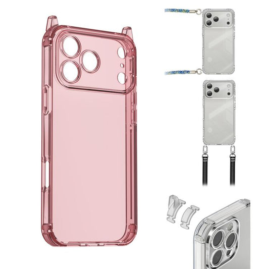 XDcase Candy DIY Detachable Lanyard Hole Shockproof Phone Case, For iPhone 17 Pro Max, For iPhone 17 Pro, For iPhone 17, For iPhone Air