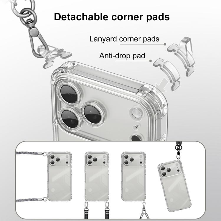 XDcase Candy DIY Detachable Lanyard Hole Shockproof Phone Case, For iPhone 17 Pro Max, For iPhone 17 Pro, For iPhone 17, For iPhone Air, For iPhone 16 Pro Max, For iPhone 16 Pro, For iPhone 16 Plus, For iPhone 16