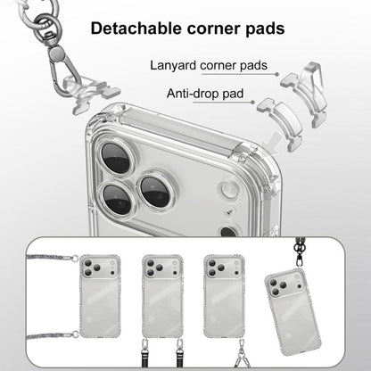 XDcase Candy DIY Detachable Lanyard Hole Shockproof Phone Case, For iPhone 17 Pro Max, For iPhone 17 Pro, For iPhone 17, For iPhone Air, For iPhone 16 Pro Max, For iPhone 16 Pro, For iPhone 16 Plus, For iPhone 16