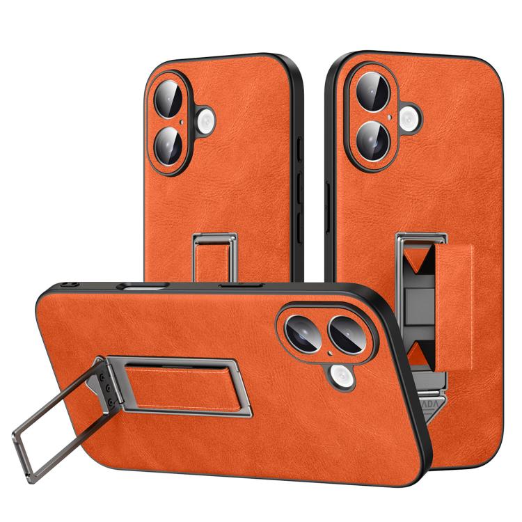SULADA Wristband Hidden Metal Holder Faux Leather Phone Case, For iPhone 17 Pro Max, For iPhone 17 Pro, For iPhone 17, For iPhone 16 Pro Max, For iPhone 16 Pro, For iPhone 16