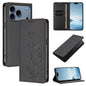 Cute Cats Embossed Magnetic RFID Vegan Leather Phone Case, For iPhone 17e / 16e, For iPhone 17 Pro Max
