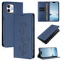 Cute Cats Embossed Magnetic RFID Vegan Leather Phone Case, For iPhone 12 / 12 Pro, For iPhone 11 Pro Max