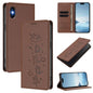 Cute Cats Embossed Magnetic RFID Vegan Leather Phone Case, For iPhone XS Max, For iPhone 8 Plus / 7 Plus