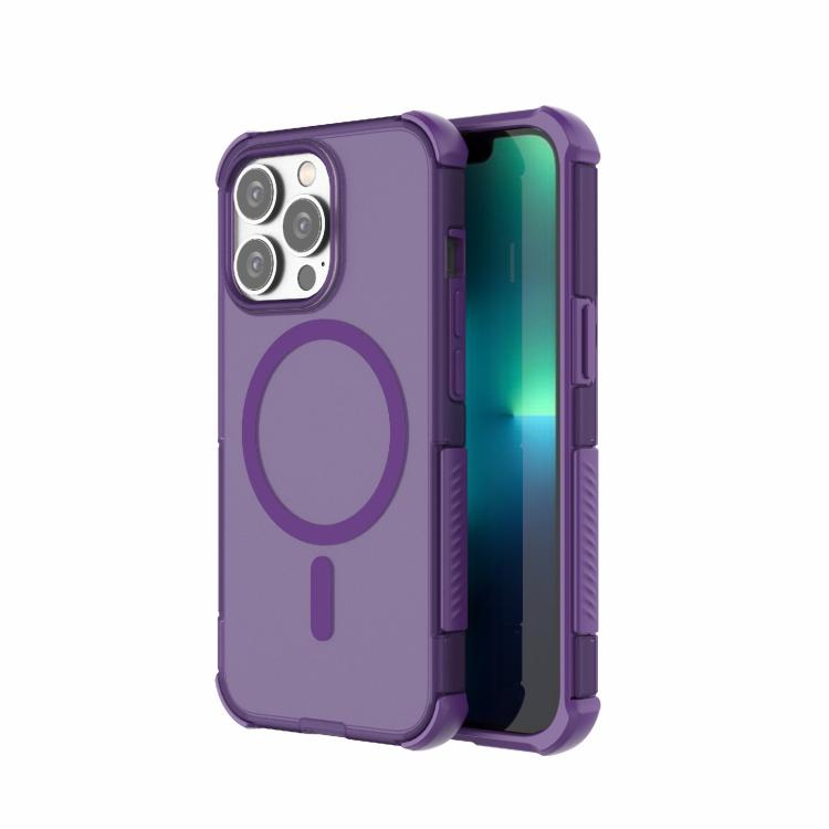 Skin-friendly Magnetic PC + TPU Hybrid Shockproof Phone Case, For iPhone 14 Pro Max, For iPhone 13 Pro Max, For iPhone 13 Pro