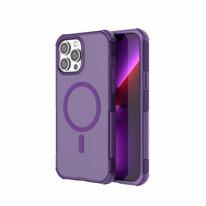 Skin-friendly Magnetic PC + TPU Hybrid Shockproof Phone Case, For iPhone 14 Pro Max, For iPhone 13 Pro Max, For iPhone 13 Pro