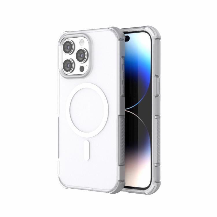 Skin-friendly Magnetic PC + TPU Hybrid Shockproof Phone Case, For iPhone 15 Pro Max, For iPhone 15 Pro, For iPhone 14 Plus / 15 Plus, For iPhone 14 Pro