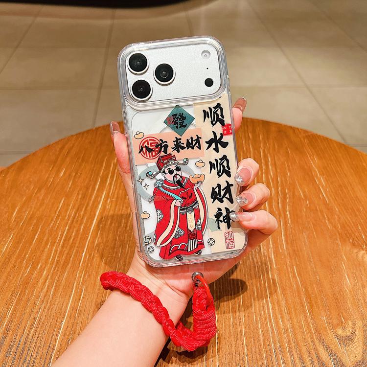 Horse Year Acrylic Magnetic Full Coverage Phone Case with Lanyard, For iPhone 16 Pro Max, For iPhone 16 Pro, For iPhone 16 Plus, For iPhone 16