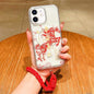 Horse Year Acrylic Magnetic Full Coverage Phone Case with Lanyard, For iPhone 13 Pro Max, For iPhone 13 Pro, For iPhone 13, For iPhone 12