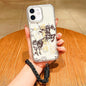 Horse Year Acrylic Magnetic Full Coverage Phone Case with Lanyard, For iPhone 13 Pro Max, For iPhone 13 Pro, For iPhone 13, For iPhone 12