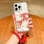 Horse Year Acrylic Magnetic Full Coverage Phone Case with Lanyard, For iPhone 12 Pro Max, For iPhone 12 Pro