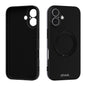 ABEEL Skin-friendly Feel Magnetic Liquid Silicone Phone Case with Holder, For iPhone 16 Pro, For iPhone 16