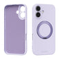 ABEEL Skin-friendly Feel Magnetic Liquid Silicone Phone Case with Holder, For iPhone 16 Pro, For iPhone 16