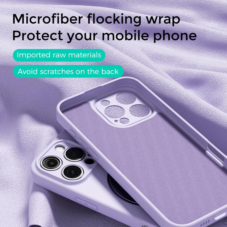 ABEEL Skin-friendly Feel Magnetic Liquid Silicone Phone Case with Holder, For iPhone 16 Pro, For iPhone 16