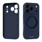 ABEEL Skin-friendly Feel Magnetic Liquid Silicone Phone Case with Holder, For iPhone 17 Pro Max, For iPhone 17 Pro, For iPhone 17, For iPhone 16 Pro Max