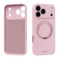 ABEEL Skin-friendly Feel Magnetic Liquid Silicone Phone Case with Holder, For iPhone 17 Pro Max, For iPhone 17 Pro, For iPhone 17, For iPhone 16 Pro Max