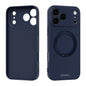 ABEEL Skin-friendly Feel Magnetic Liquid Silicone Phone Case with Holder, For iPhone 17 Pro Max, For iPhone 17 Pro, For iPhone 17, For iPhone 16 Pro Max