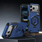 Hexagon Armor Magnetic Holder Weighing Scale Phone Case, For iPhone 17 Pro Max, For iPhone 17 Pro, For iPhone 17