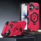 Hexagon Armor Magnetic Holder Weighing Scale Phone Case, For iPhone 17 Pro Max, For iPhone 17 Pro, For iPhone 17