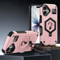 Hexagon Armor Magnetic Holder Weighing Scale Phone Case, For iPhone 17 Pro Max, For iPhone 17 Pro, For iPhone 17