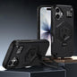 Hexagon Armor Magnetic Holder Weighing Scale Phone Case, For iPhone 16, For iPhone 15 Pro Max, For iPhone 15 Pro