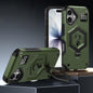 Hexagon Armor Magnetic Holder Weighing Scale Phone Case, For iPhone 16, For iPhone 15 Pro Max, For iPhone 15 Pro
